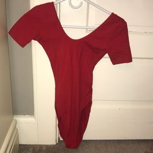 American Apparel Red bodysuit